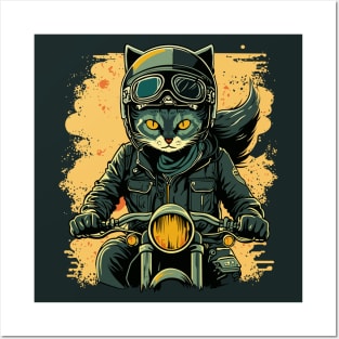 Racer cat Posters and Art